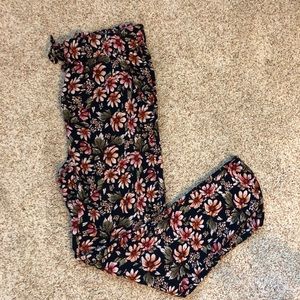Flower print flow pant